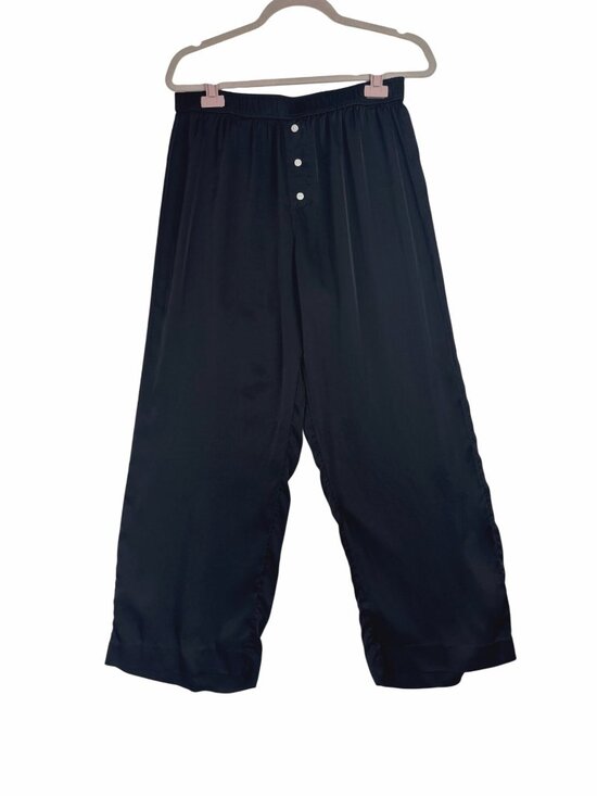 Anthropologie Pants - ✨3/$30 Anthropologie Black Cropped Pants Elastic Waistband M Lightweight